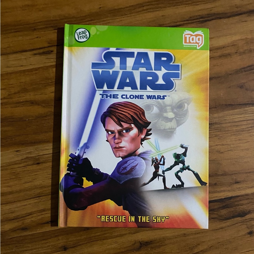 Leap Frog Star Wars The Clone Wars “Rescue In The Sky” Activity Tag Storybook